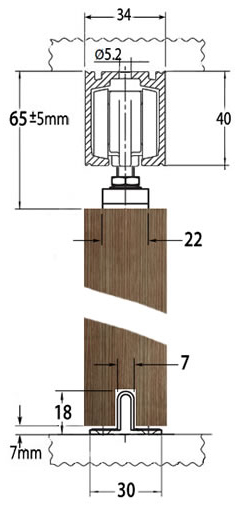 Sliding Door Gear For Timber Doors, Sliding Wardrobe Track Dimensions